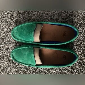 UGG Suede Slipper Flat Size 6 GREEN